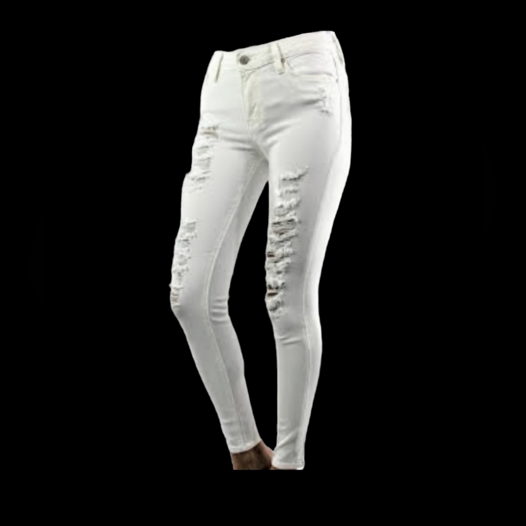 White Destroyed Jean Jeggings Skinny Fit New White Destroyed Jean Jeggings Skinny Fit New